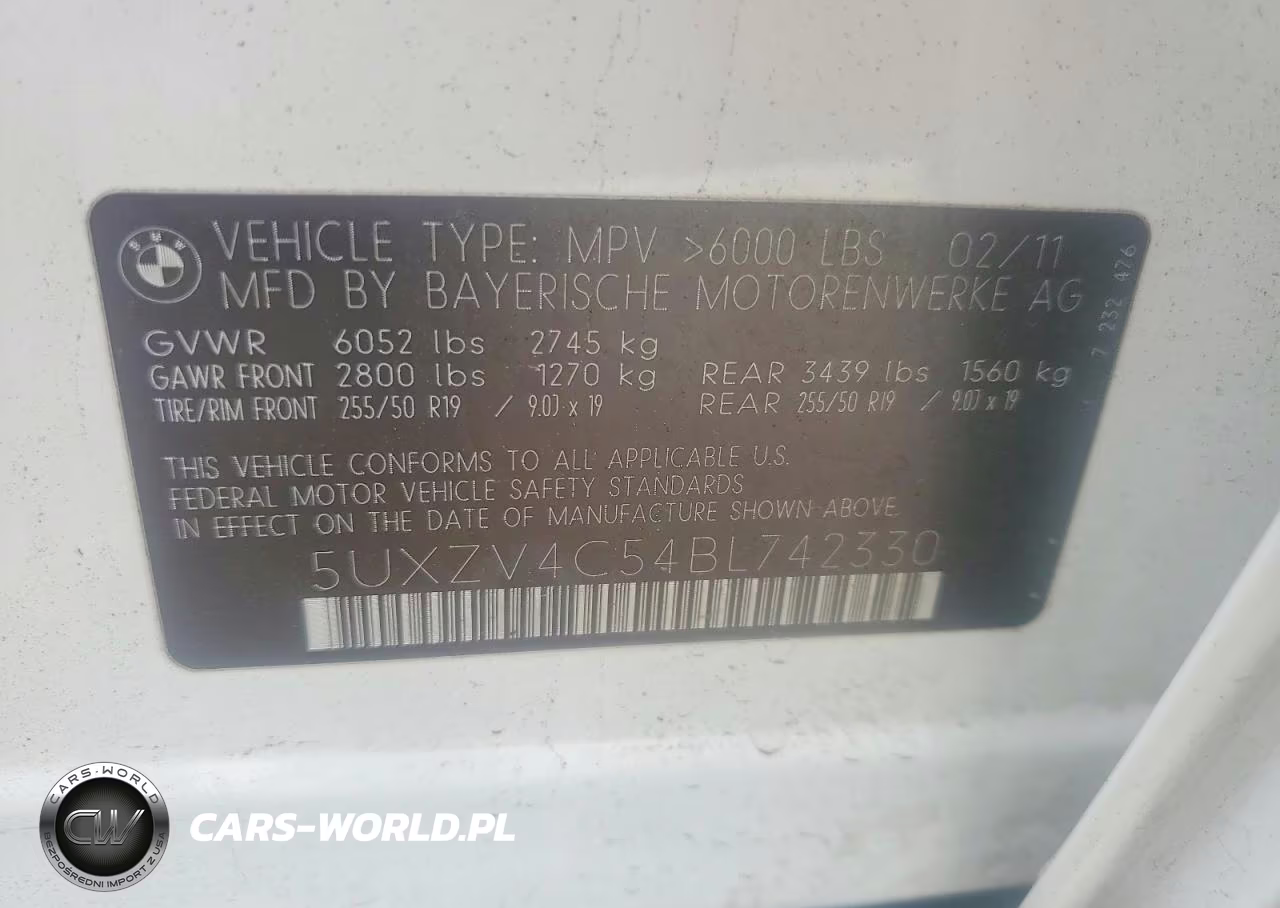 2011 BMW X5 VIN:5UXZV4C54BL742330 - 13