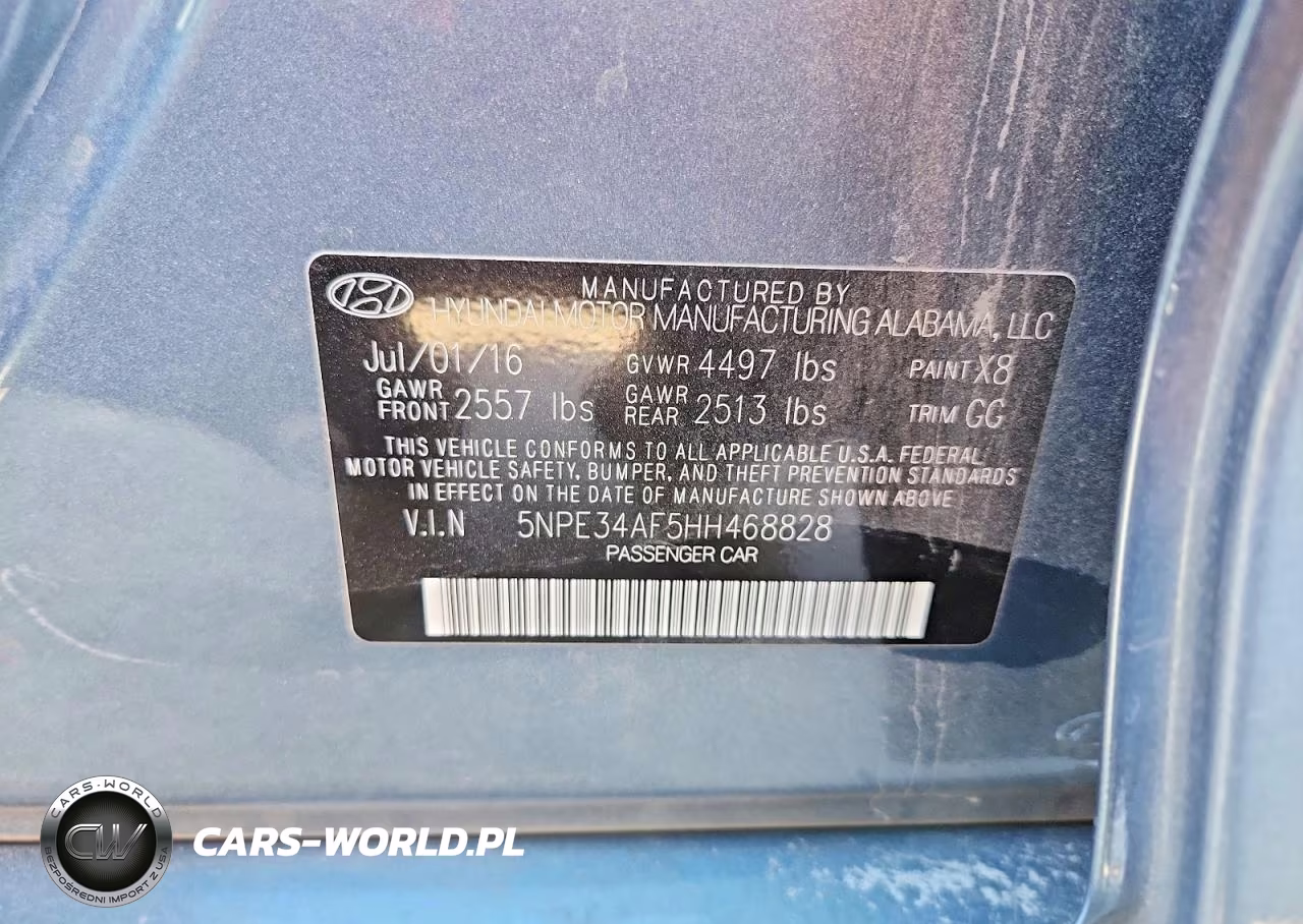 2017 Hyundai Sonata Sport VIN:5NPE34AF5HH468828 - 12