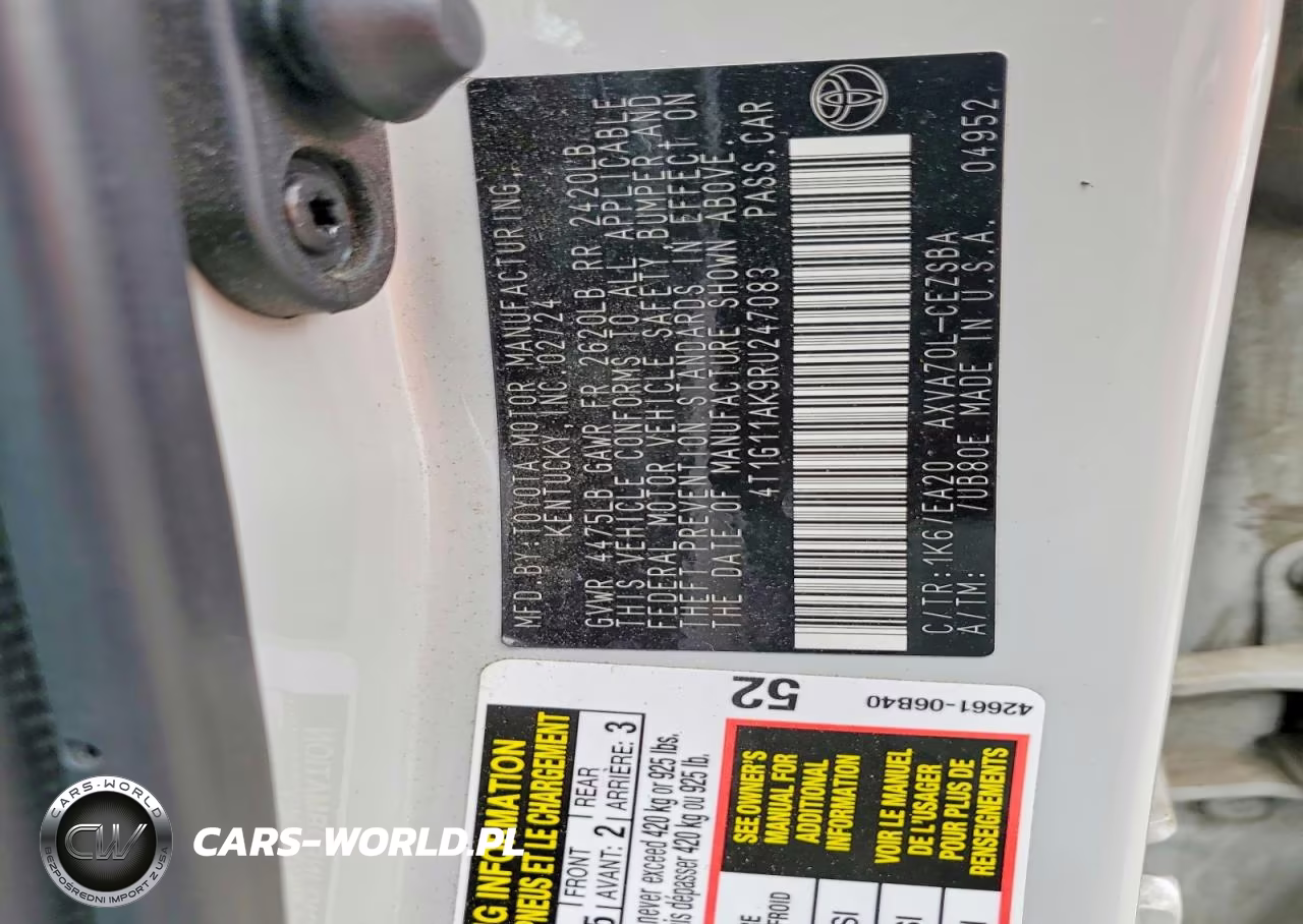 2024 Toyota Camry Se VIN:4T1G11AK9RU247083 - 12