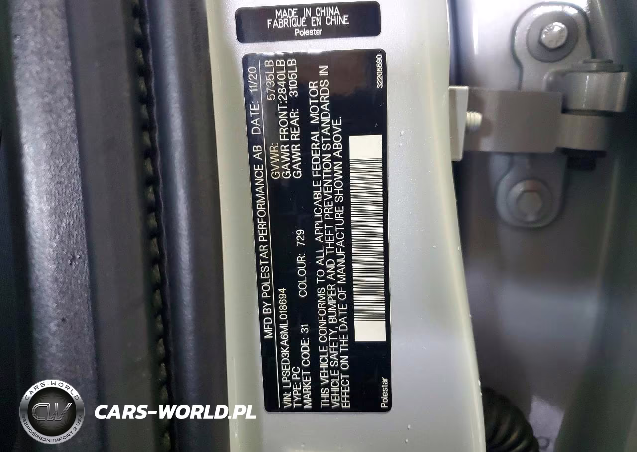 2021 Polestar 2 VIN:LPSED3KA6ML018694 - 12