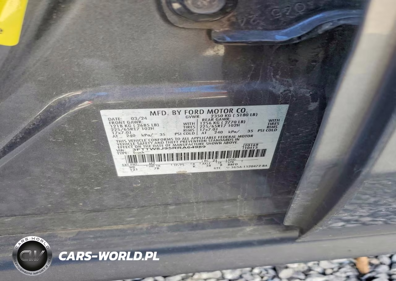 2024 Ford Maverick Xlt VIN:3FTTW8J95RRA64989 - 13