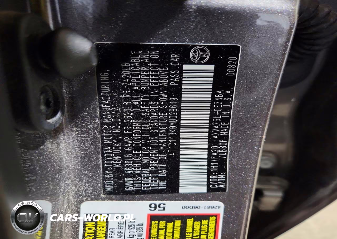 2021 Toyota Camry Le VIN:4T1C11BK0MU029619 - 12