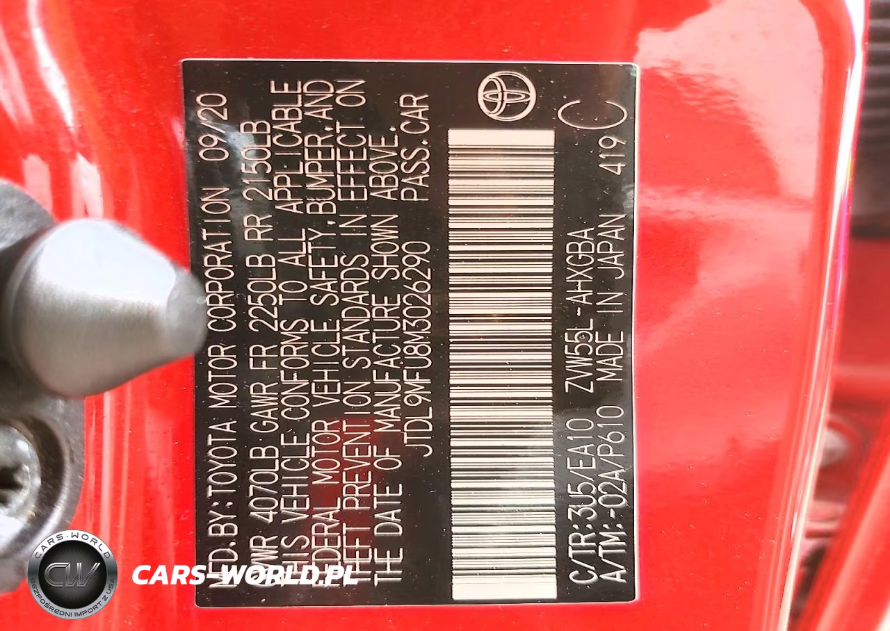 2021 Toyota Prius Xle Awd-E VIN:JTDL9MFU8M3026290 - 12
