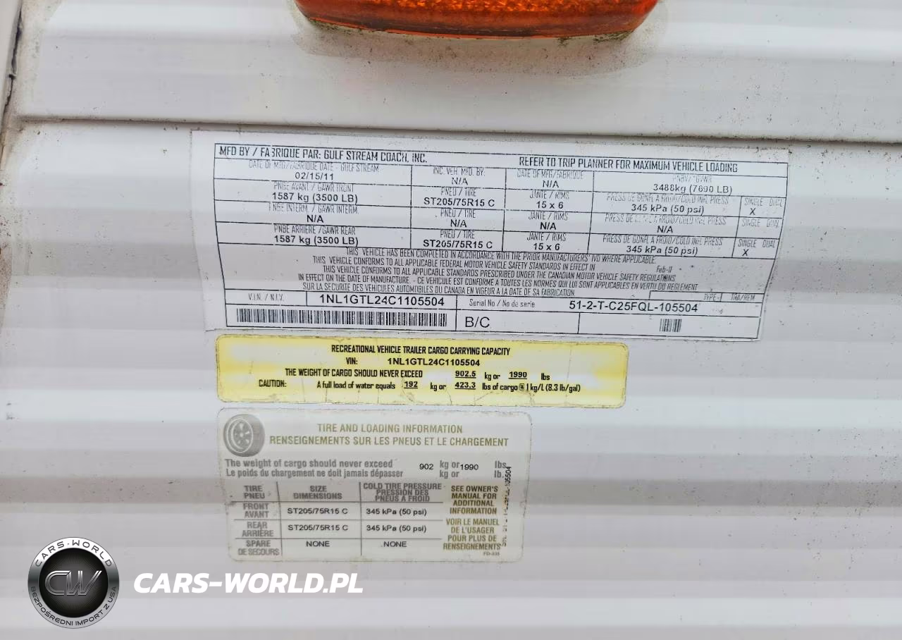 2012 Gulf Stream Conquest Camper VIN:1NL1GTL24C1105504 - 10