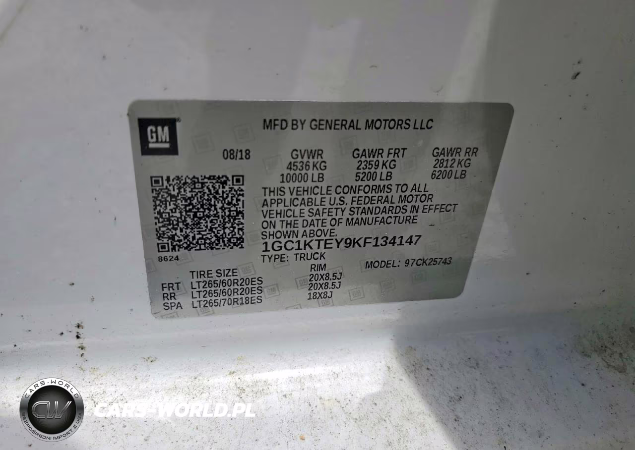 2019 Chevrolet Silverado K2500 Heavy Duty Ltz VIN:1GC1KTEY9KF134147 - 12