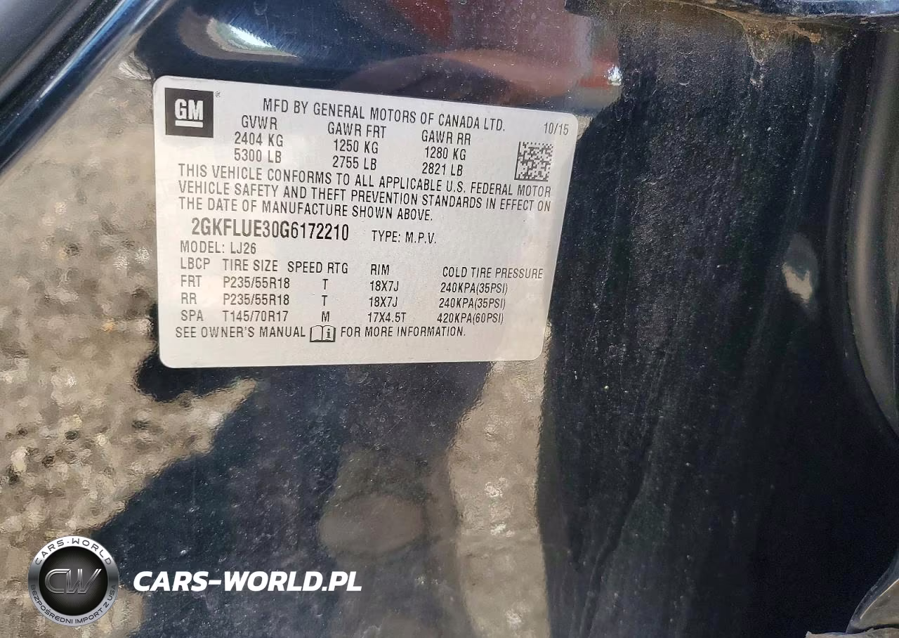 2016 GMC Terrain Slt VIN:2GKFLUE30G6172210 - 12