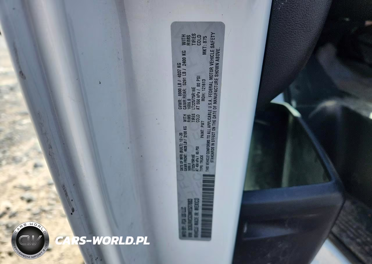 2021 Ram Promaster 2500 2500 High VIN:3C6LRVCG3ME527883 - 13