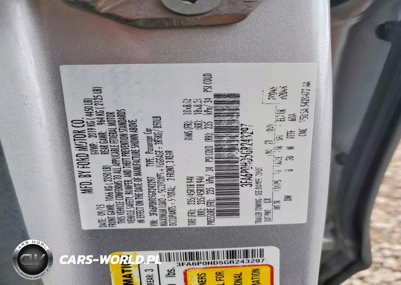 2016 Ford Fusion Se VIN:3FA6P0HD5GR243297 - 12