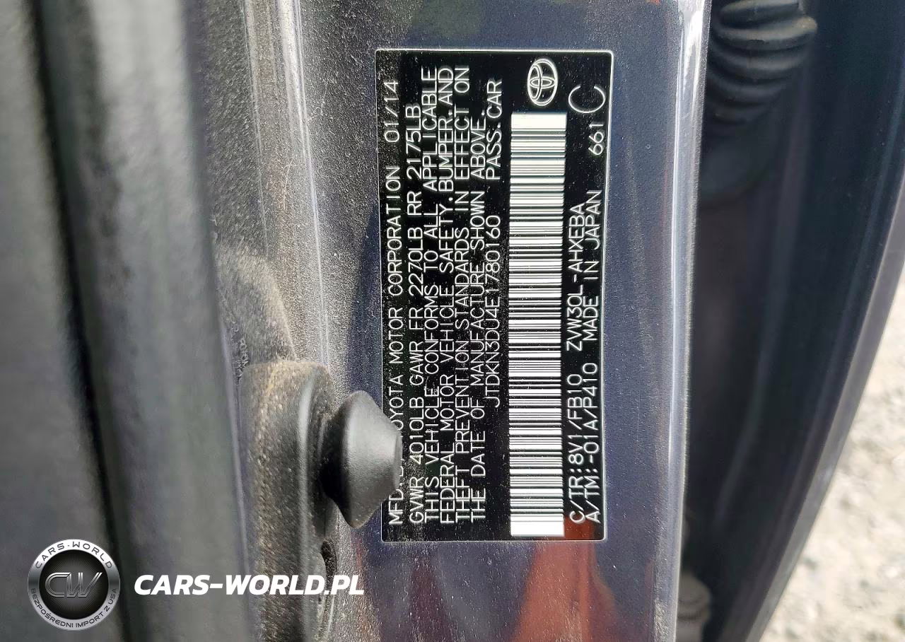 2014 Toyota Prius Three VIN:JTDKN3DU4E1780160 - 12