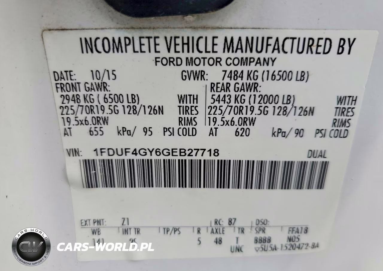 2016 Ford F450 Super Duty VIN:1FDUF4GY6GEB27718 - 12