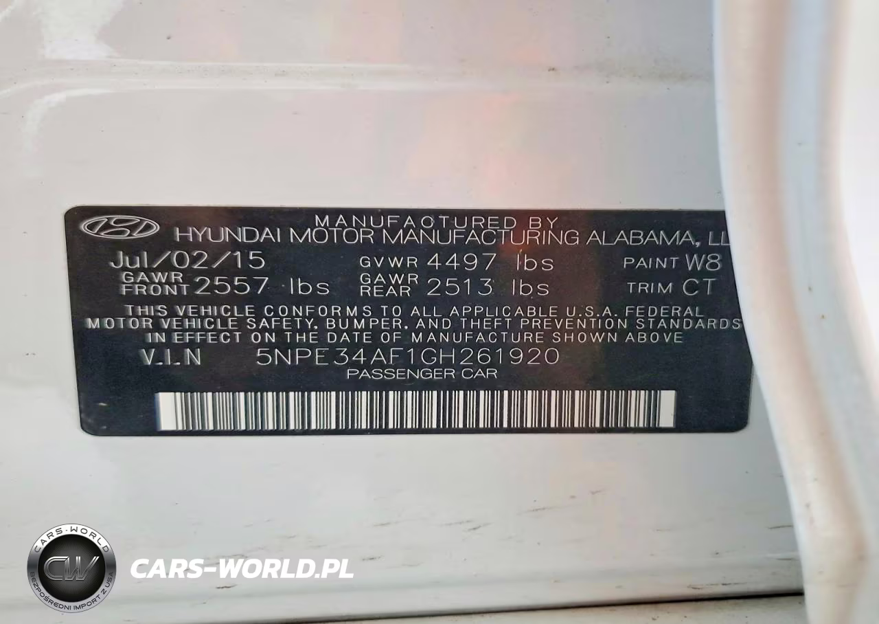 2016 Hyundai Sonata Sport VIN:5NPE34AF1GH261920 - 12