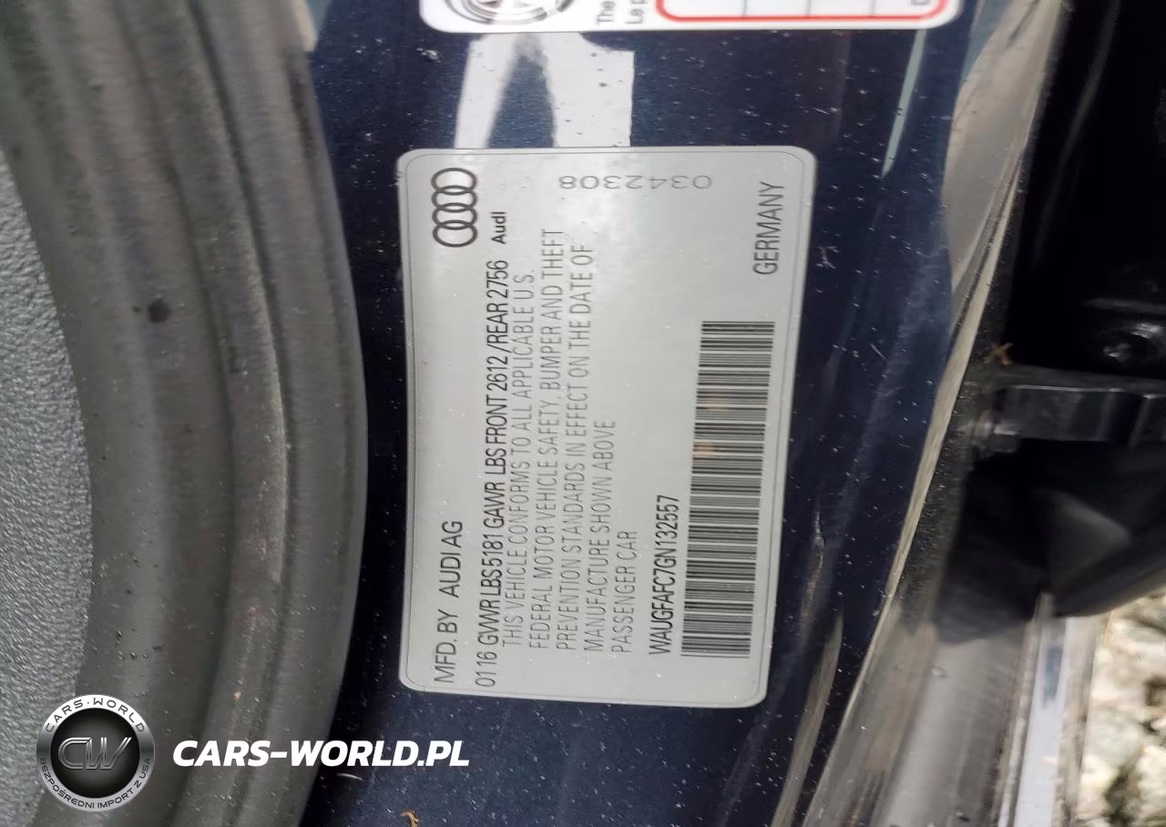 2016 Audi A6 Premium Plus VIN:WAUGFAFC7GN132557 - 12