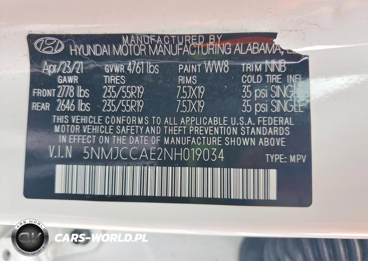 2022 Hyundai Tucson Sel VIN:5NMJCCAE2NH019034 - 13