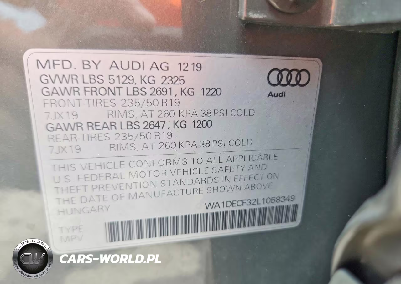2020 Audi Q3 Premium S Line VIN:WA1DECF32L1058349 - 14