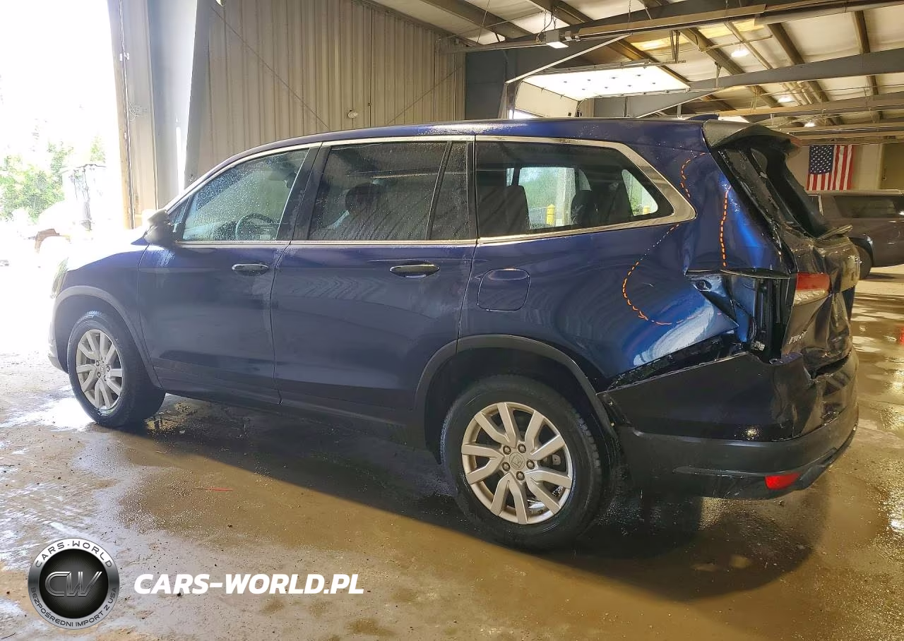 2019 Honda Pilot Lx VIN:5FNYF6H17KB019246 - 2