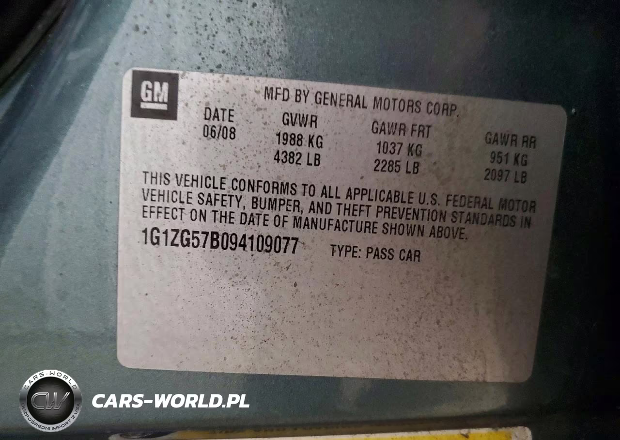2009 Chevrolet Malibu Ls VIN:1G1ZG57B094109077 - 12