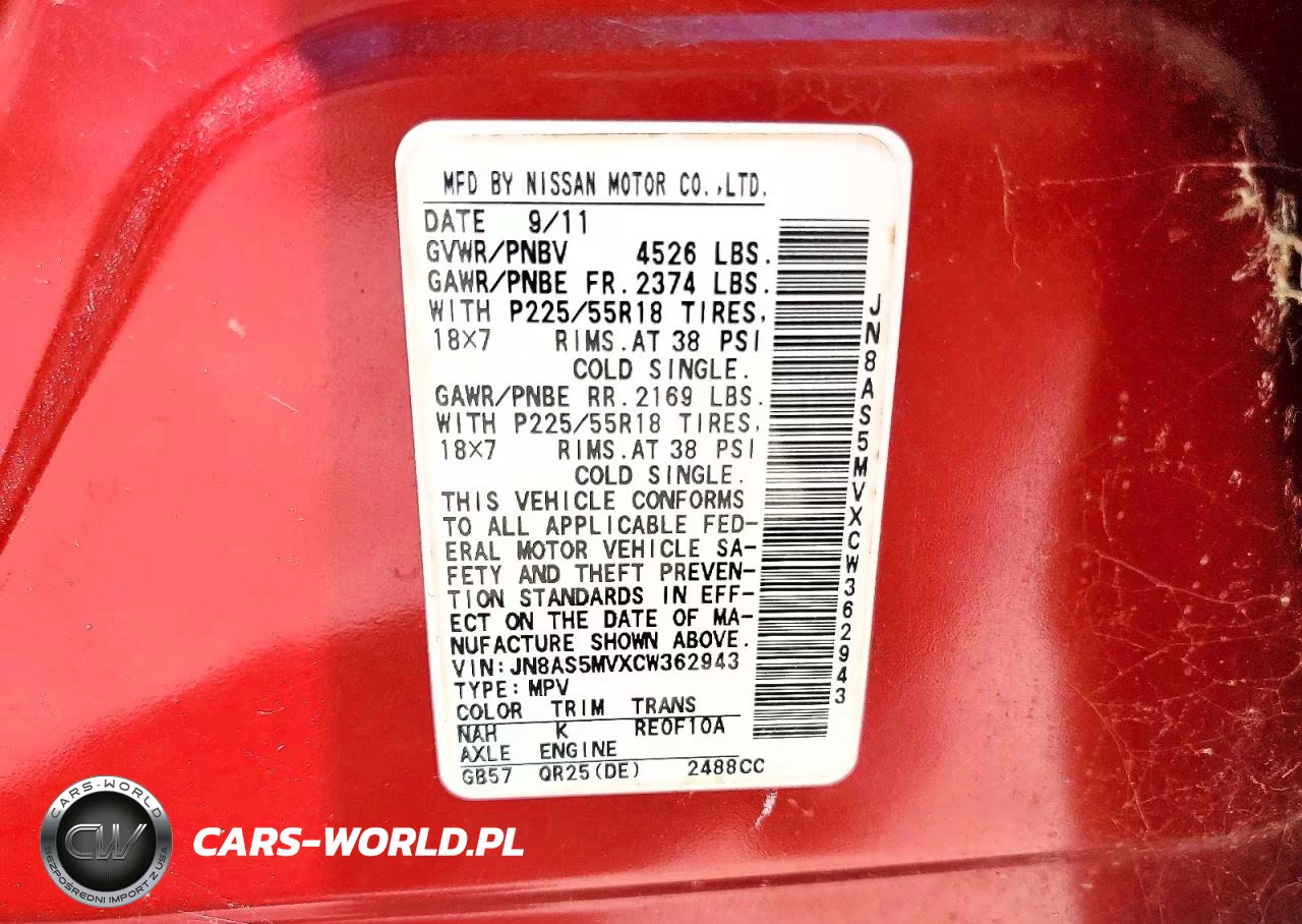 2012 Nissan Rogue S VIN:JN8AS5MVXCW362943 - 13