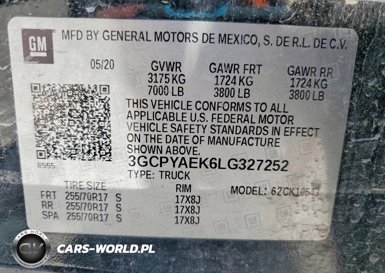 2020 Chevrolet Silverado K1500 VIN:3GCPYAEK6LG327252 - 12