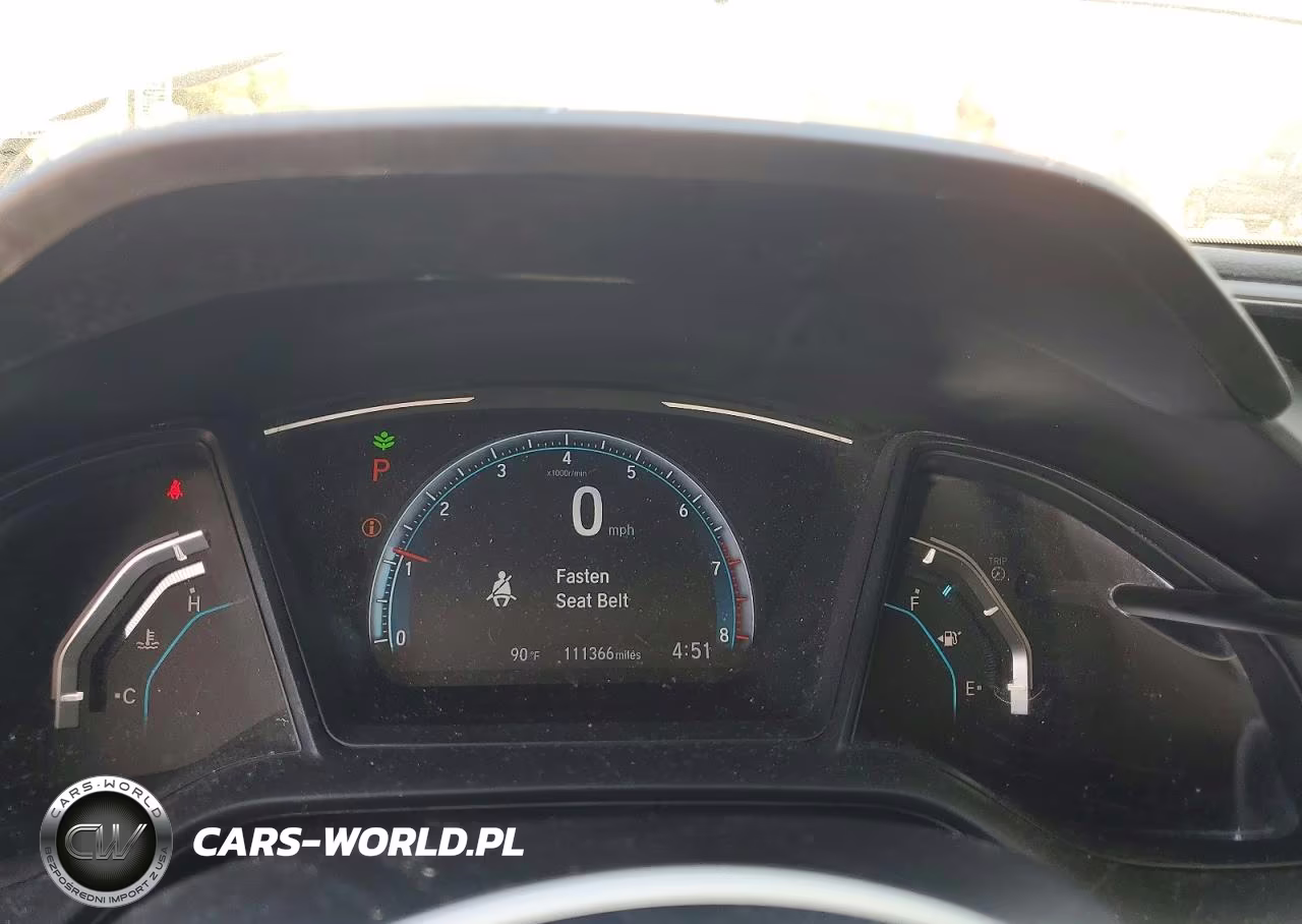 2019 Honda Civic Lx VIN:19XFC2F66KE007649 - 9
