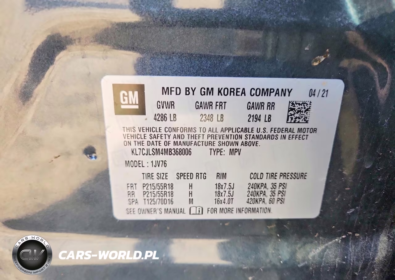 2021 Chevrolet Trax 1Lt VIN:KL7CJLSM4MB368006 - 13
