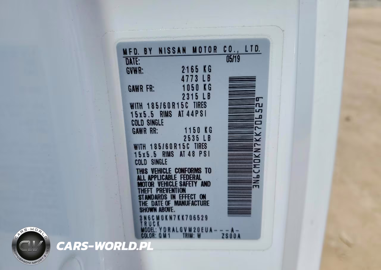2019 Nissan Nv200 Sv VIN:3N6CM0KN7KK706529 - 13
