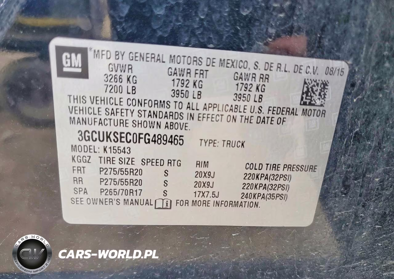 2015 Chevrolet Silverado K1500 Ltz VIN:3GCUKSEC0FG489465 - 12