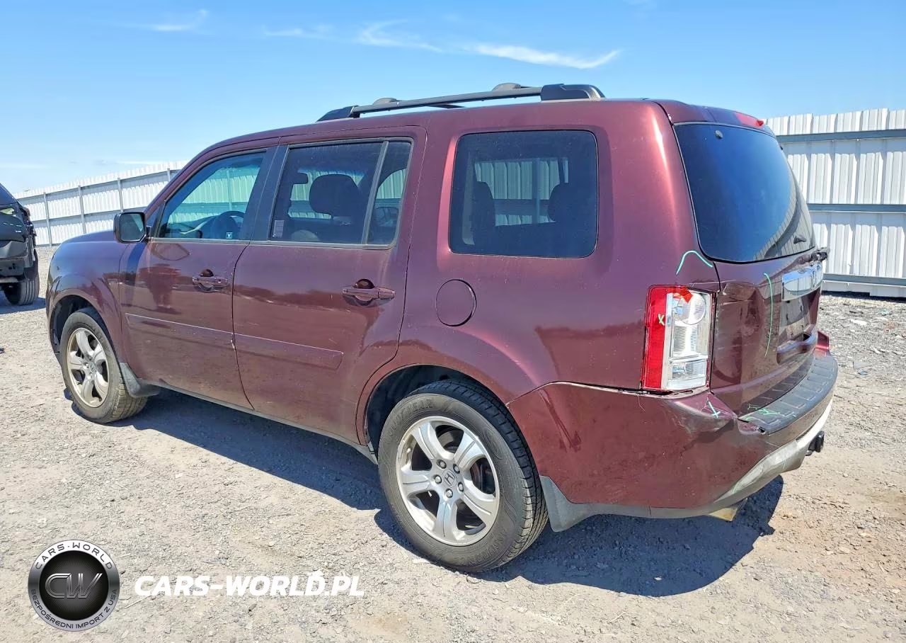 2012 Honda Pilot Exl VIN:5FNYF4H64CB050844 - 2