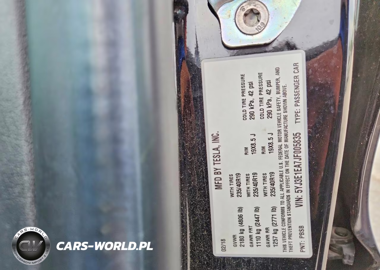 2018 Tesla Model 3 VIN:5YJ3E1EA7JF005835 - 12