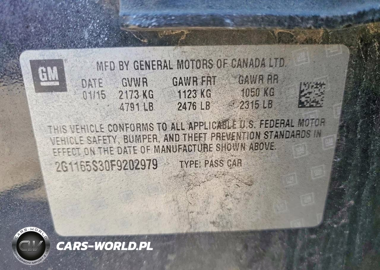 2015 Chevrolet Impala Ltz VIN:2G1165S30F9202979 - 12