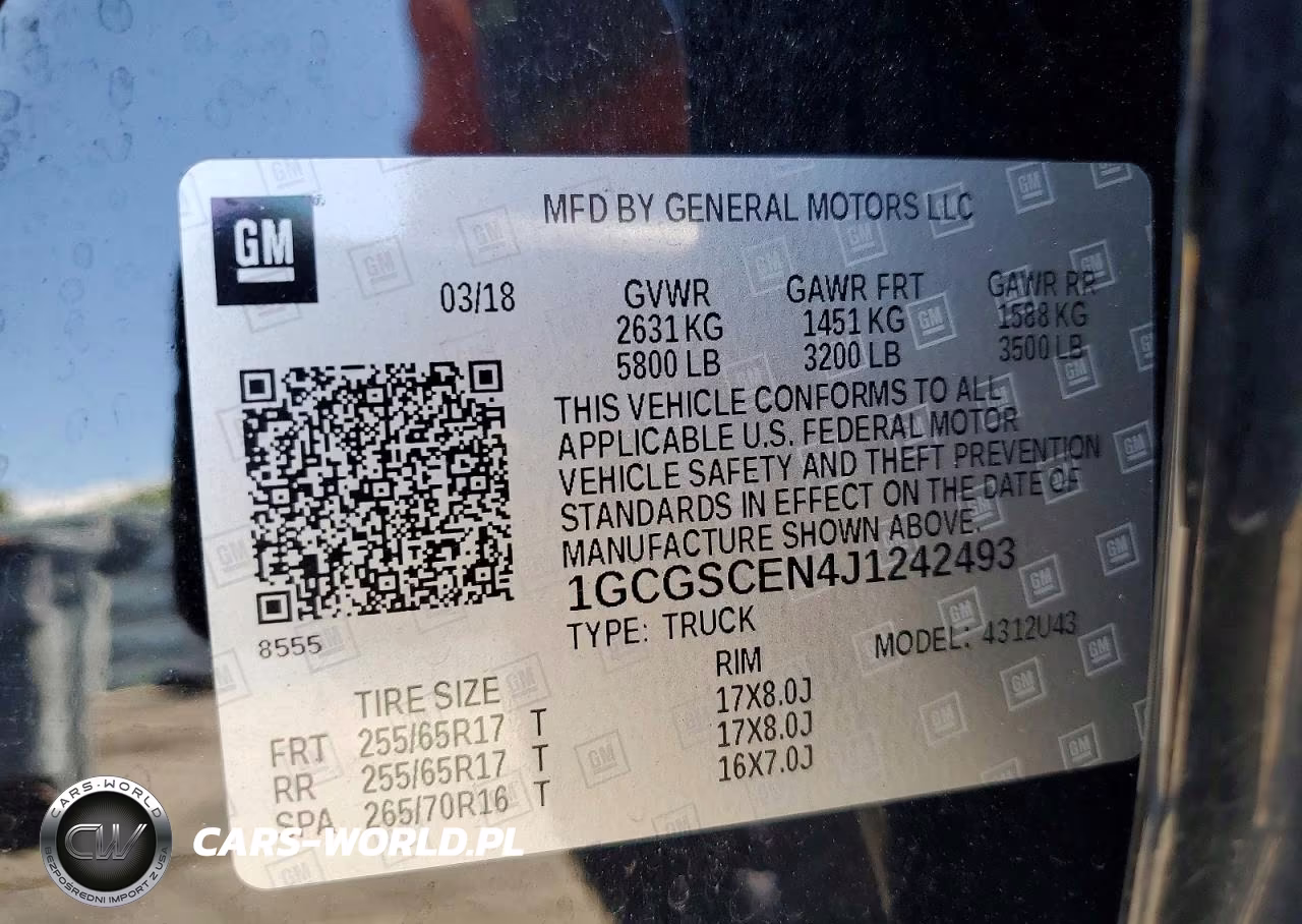 2018 Chevrolet Colorado Lt VIN:1GCGSCEN4J1242493 - 12