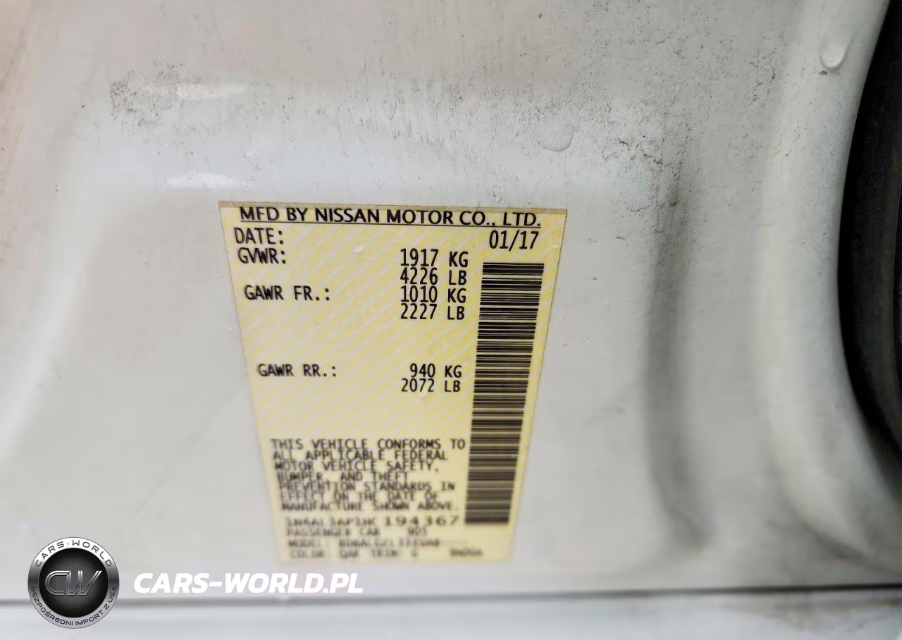 2017 Nissan Altima 2.5 S VIN:1N4AL3AP1HC194367 - 12