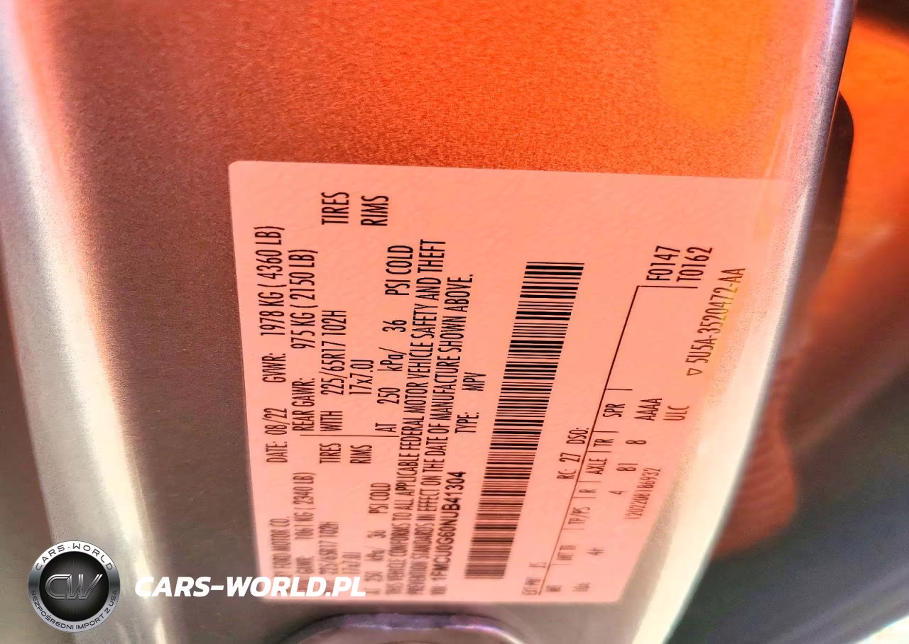 2022 Ford Escape Se VIN:1FMCU0G60NUB41304 - 13