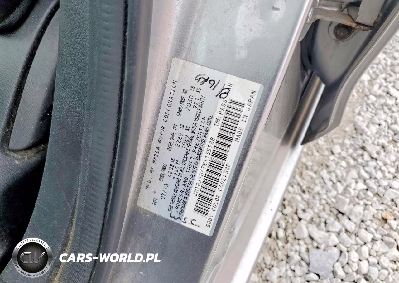 2014 Mazda 6 Sport VIN:JM1GJ1U67E1135588 - 12