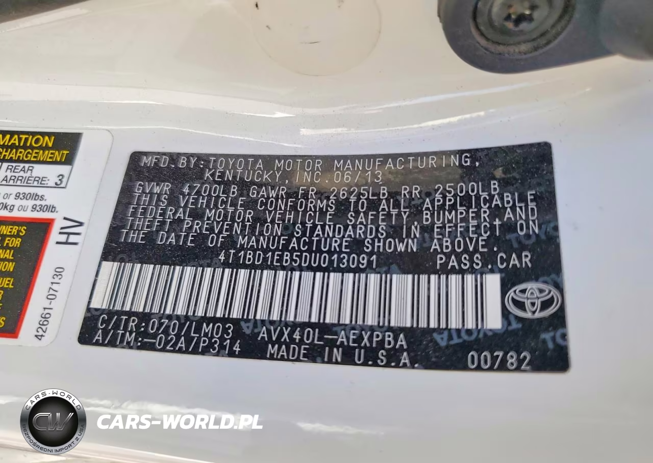 2013 Toyota Avalon Hybrid Limited VIN:4T1BD1EB5DU013091 - 12
