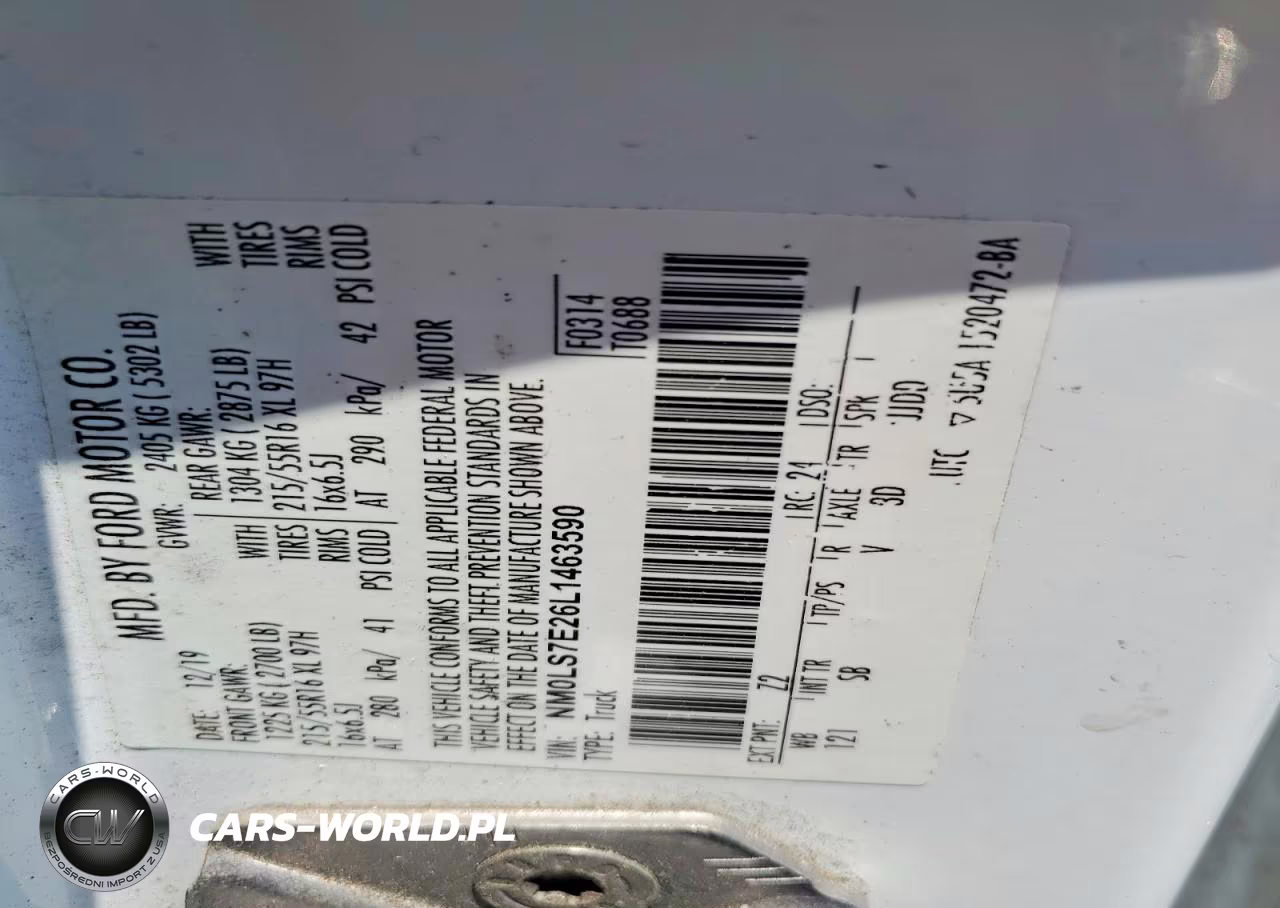 2020 Ford Transit Connect Xl Delivery Van VIN:NM0LS7E26L1463590 - 13