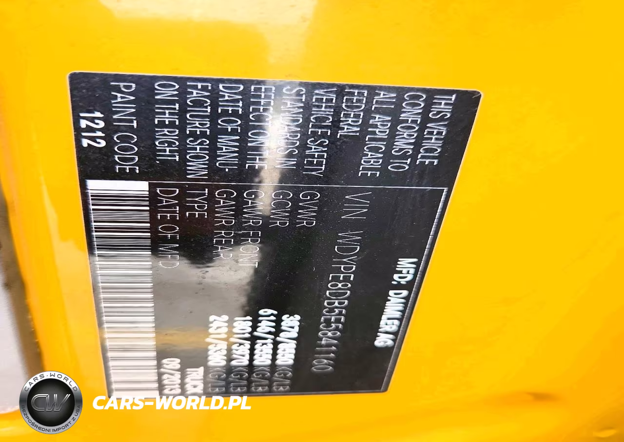 2014 Freightliner Sprinter 2500 VIN:WDYPE8DB5E5841160 - 13