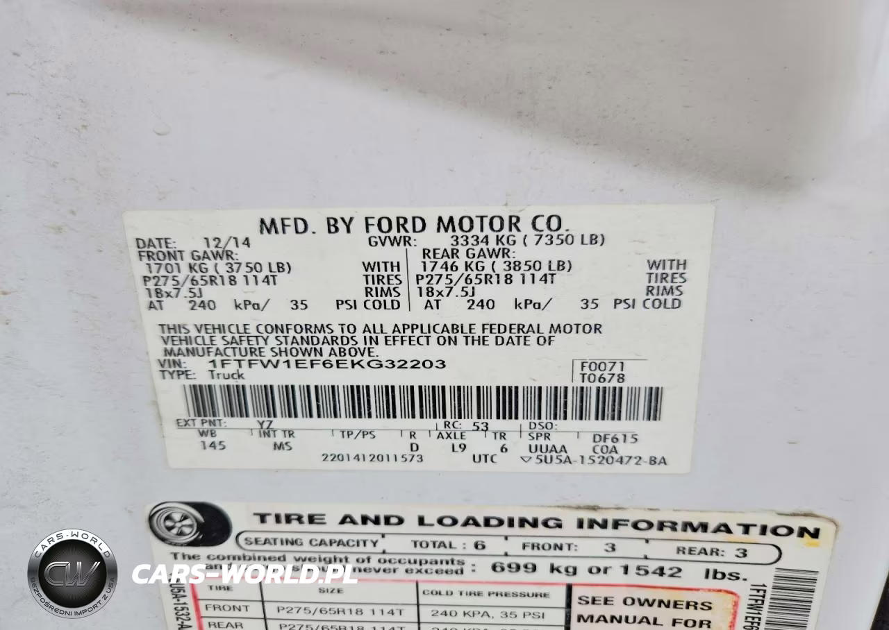 2014 Ford F150 Supercrew VIN:1FTFW1EF6EKG32203 - 12