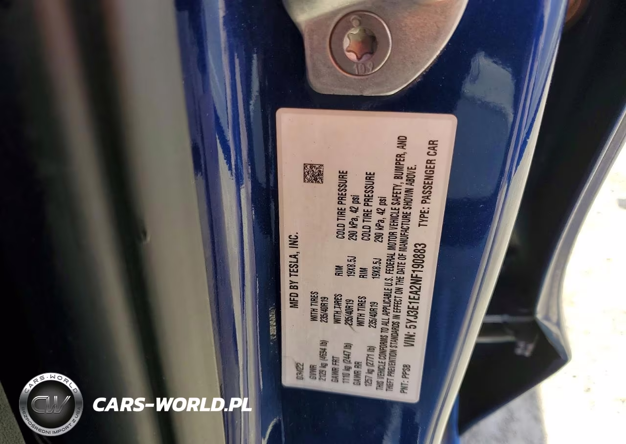 2022 Tesla Model 3 VIN:5YJ3E1EA2NF190883 - 14
