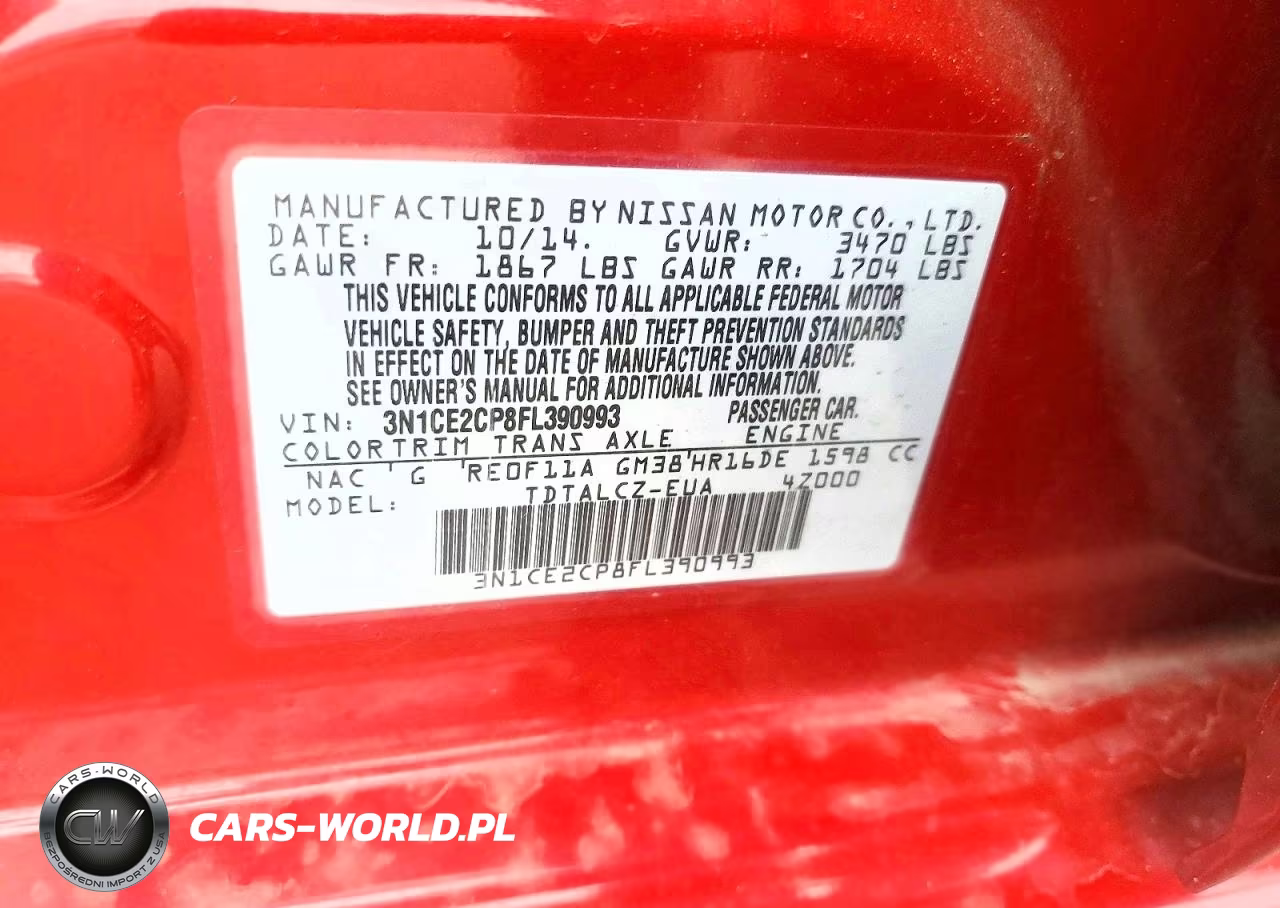 2015 Nissan Versa Note S Plus VIN:3N1CE2CP8FL390993 - 12
