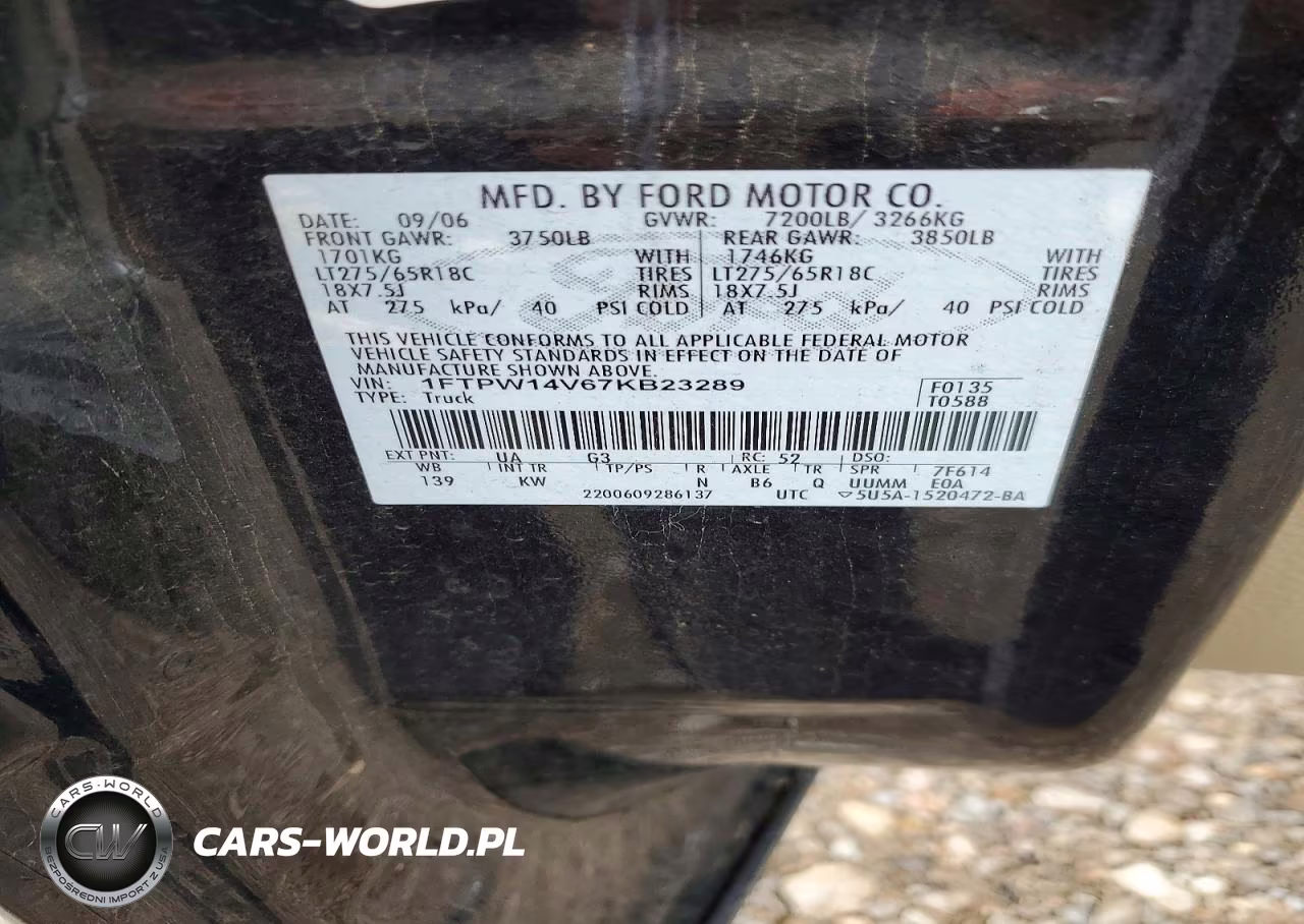 2007 Ford F150 Supercrew VIN:1FTPW14V67KB23289 - 12