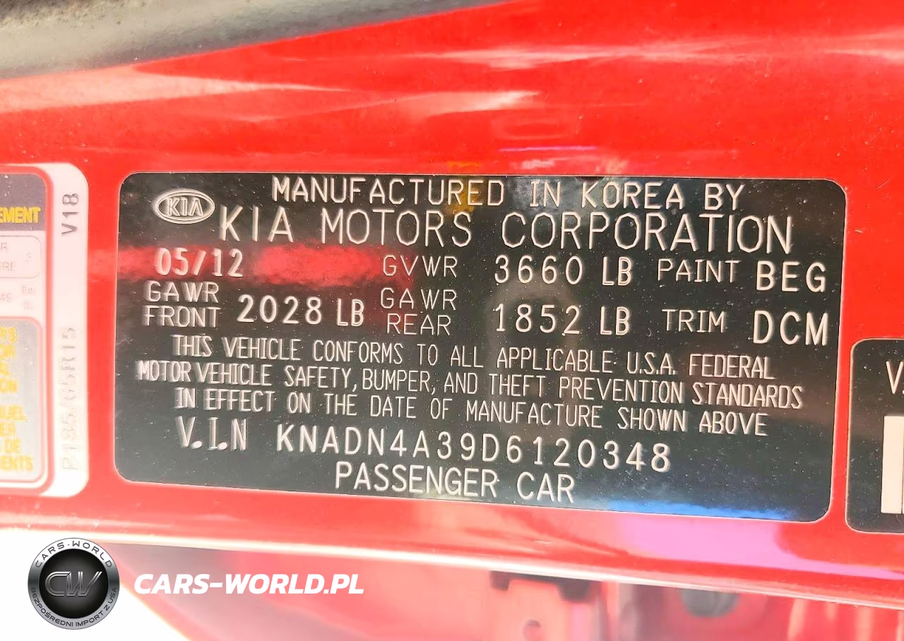 2013 Kia Rio Ex VIN:KNADN4A39D6120348 - 12