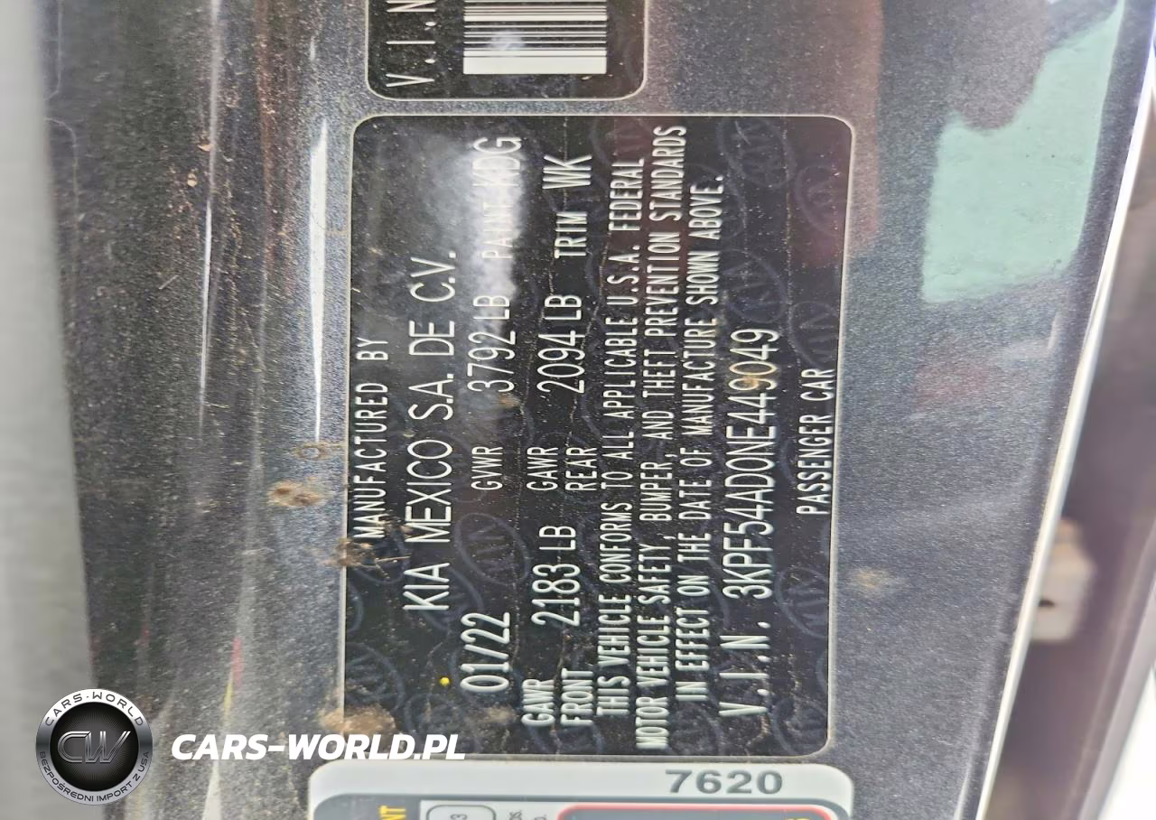 2022 Kia Forte Gt Line VIN:3KPF54AD0NE449049 - 12