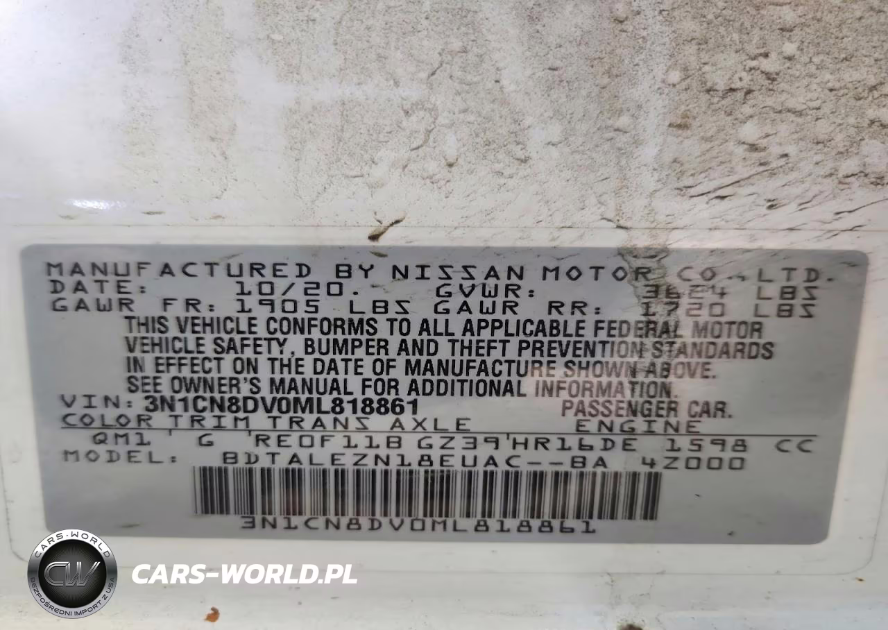 2021 Nissan Versa S VIN:3N1CN8DV0ML818861 - 12