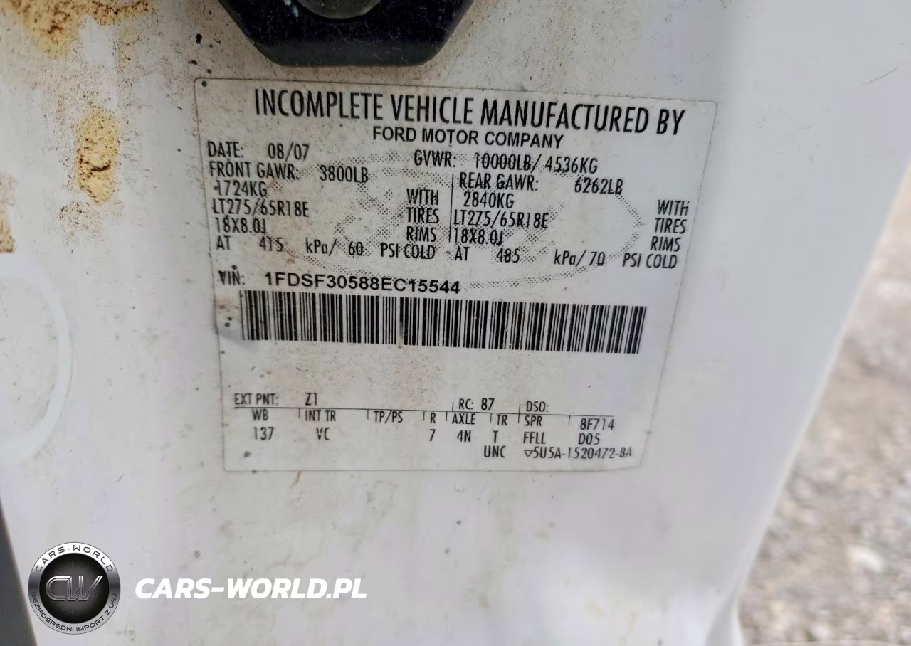 2008 Ford F350 Srw Super Duty VIN:1FDSF30588EC15544 - 13