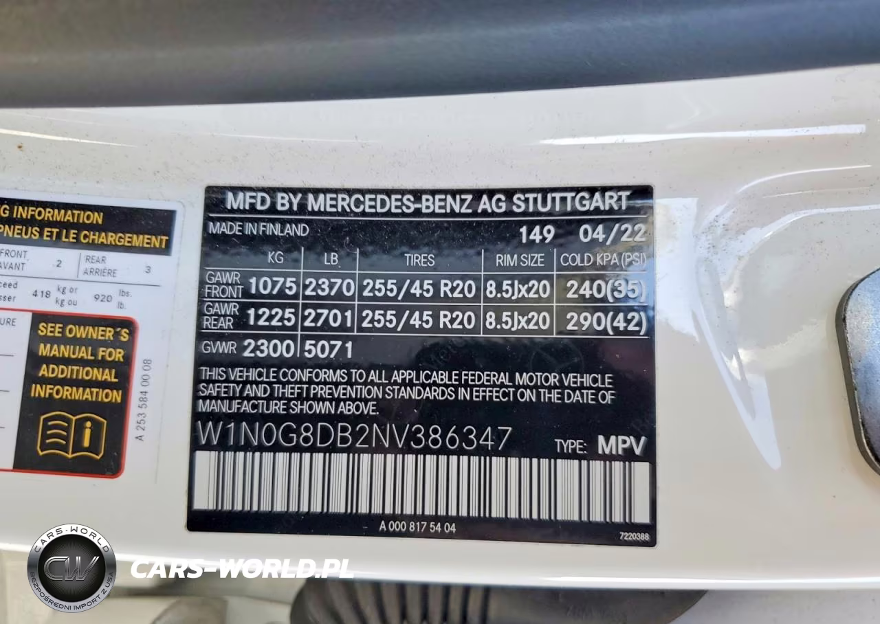 2022 Mercedes-Benz Glc 300 VIN:W1N0G8DB2NV386347 - 14