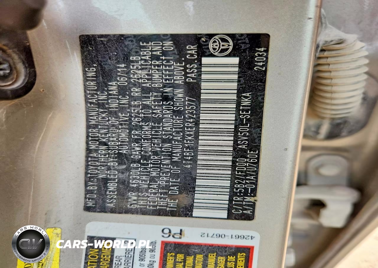 2014 Toyota Camry Le VIN:4T4BF1FKXER423577 - 12
