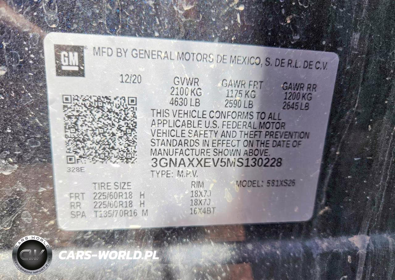 2021 Chevrolet Equinox Premier VIN:3GNAXXEV5MS130228 - 12