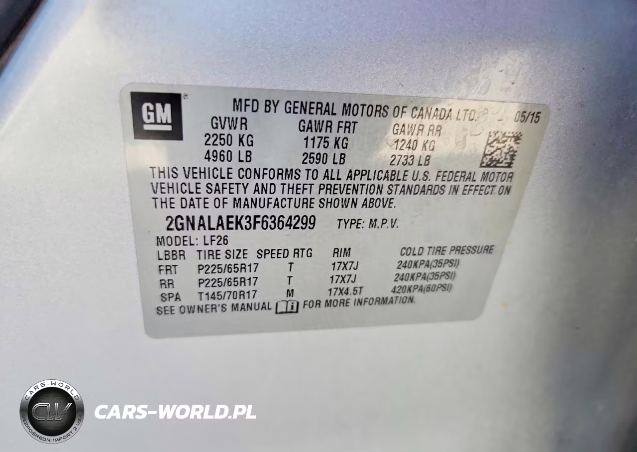 2015 Chevrolet Equinox Ls VIN:2GNALAEK3F6364299 - 13