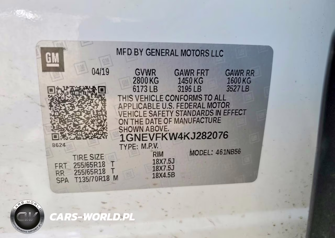 2019 Chevrolet Traverse Ls VIN:1GNEVFKW4KJ282076 - 14
