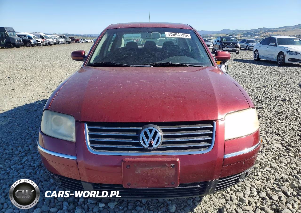 2001 Volkswagen Passat Glx 4Motion VIN:WVWTH63B71P269417 - 5